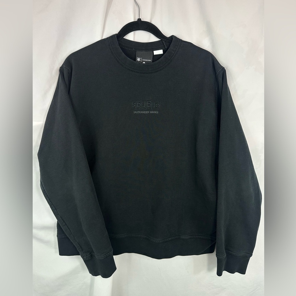 adidas x Alexander Wang black non disclosure crewneck sweatshirt size M